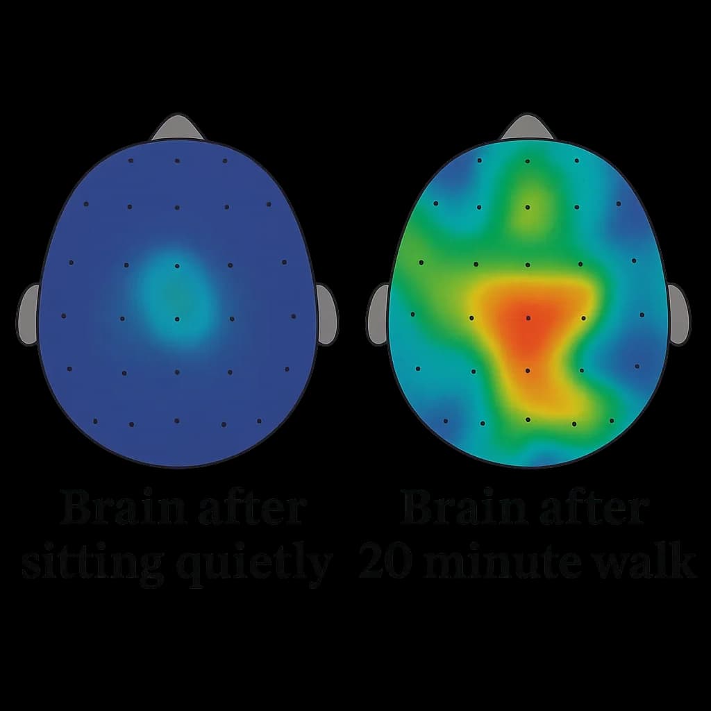 MRI showing increased brain activity after movement